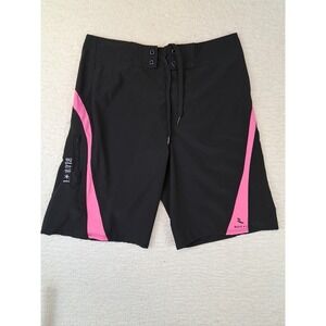 Blue * I Board Swim Shorts Mens Size Medium Black Pink Unlined